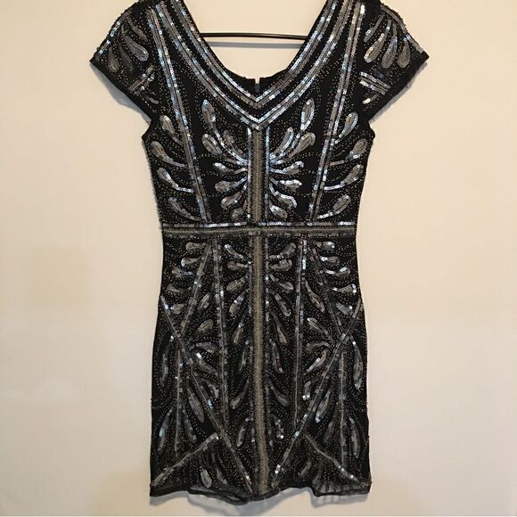 Lulus double layered sequin Dress - Picture 2 of 6